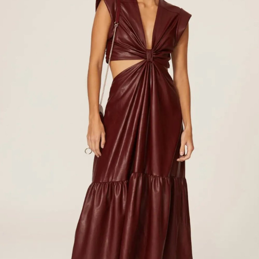 A.L.C. Burgundy Midi Dress